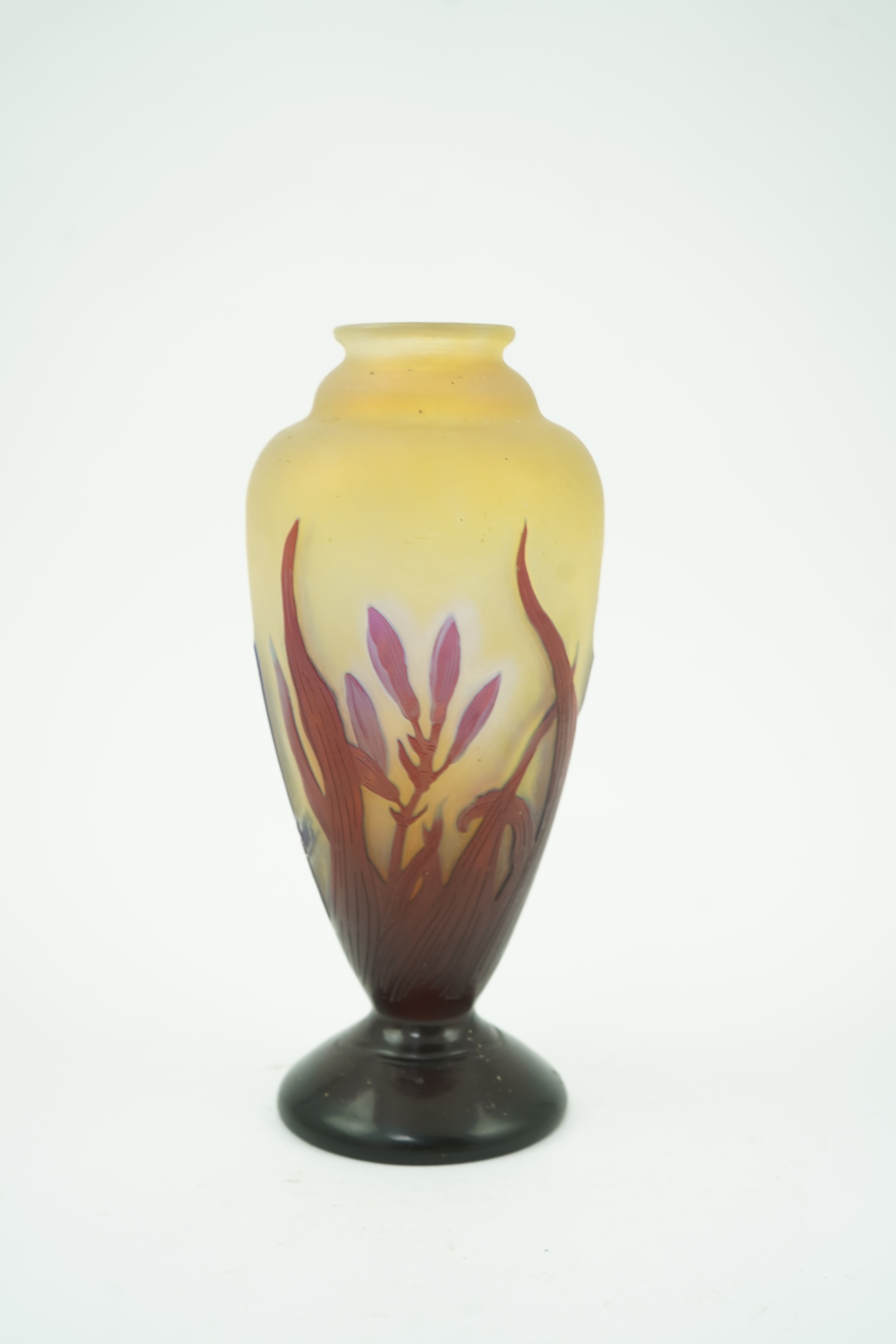 A Gallé cameo glass vase